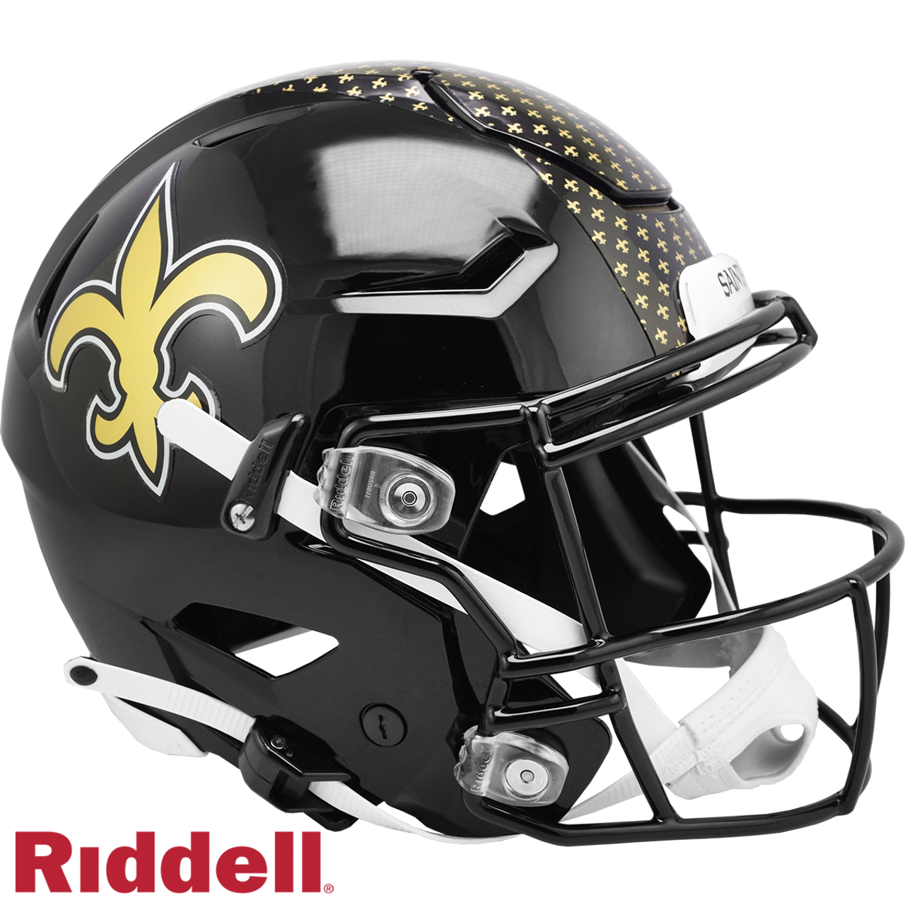 New Orleans Saints Helmet Riddell Authentic Full Size SpeedFlex Style On-Field Alternate