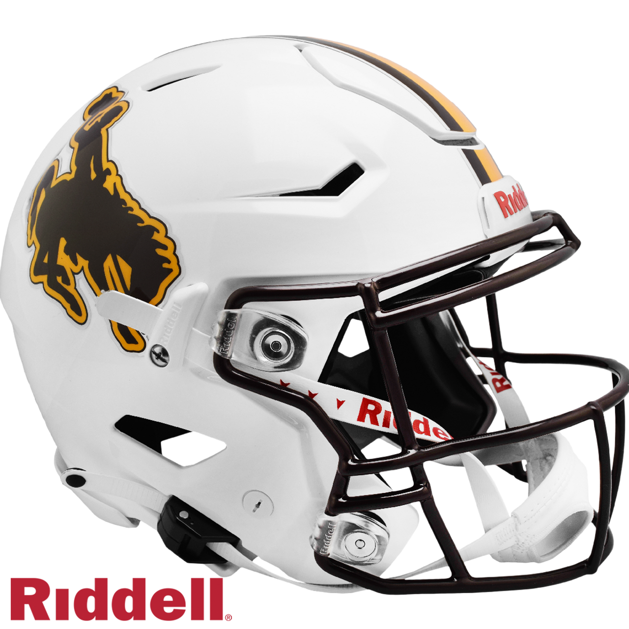 Wyoming Cowboys Helmet Riddell Authentic Full Size SpeedFlex Style