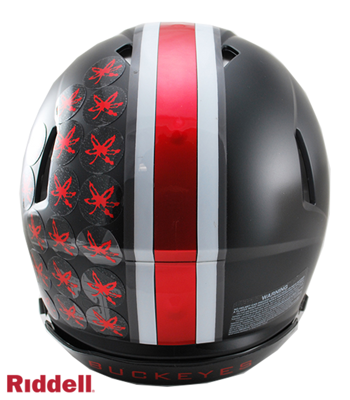 Ohio State Buckeyes Helmet Riddell Authentic Full Size Speed Style Black Alternate