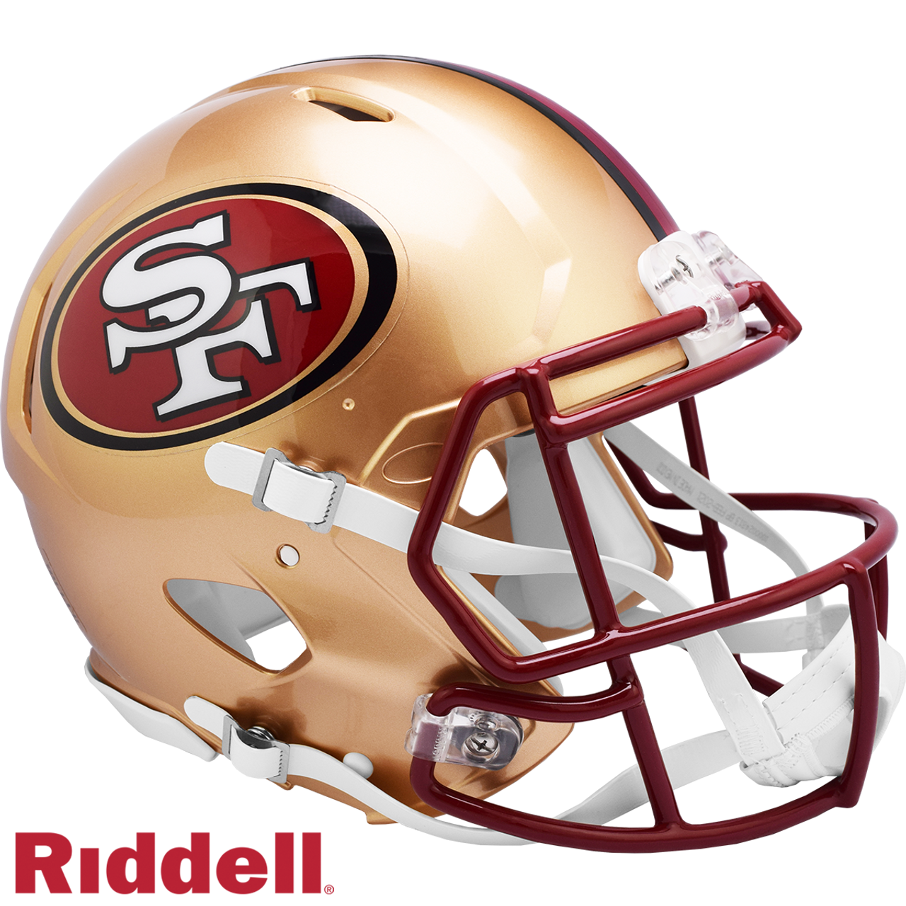 San Francisco 49ers Helmet Riddell Authentic Full Size Speed Style 1996-2008 T/B