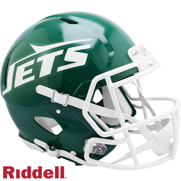 New York Jets Helmet Riddell Authentic Full Size Speed Style 1978-1989 T/B