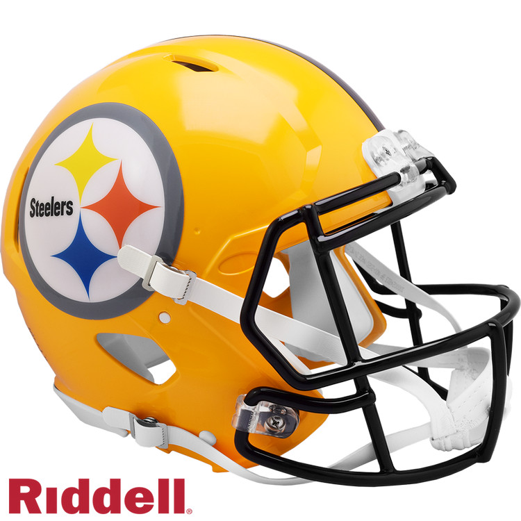 Pittsburgh Steelers Helmet Riddell Authentic Full Size Speed Style 2007 Gold T/B