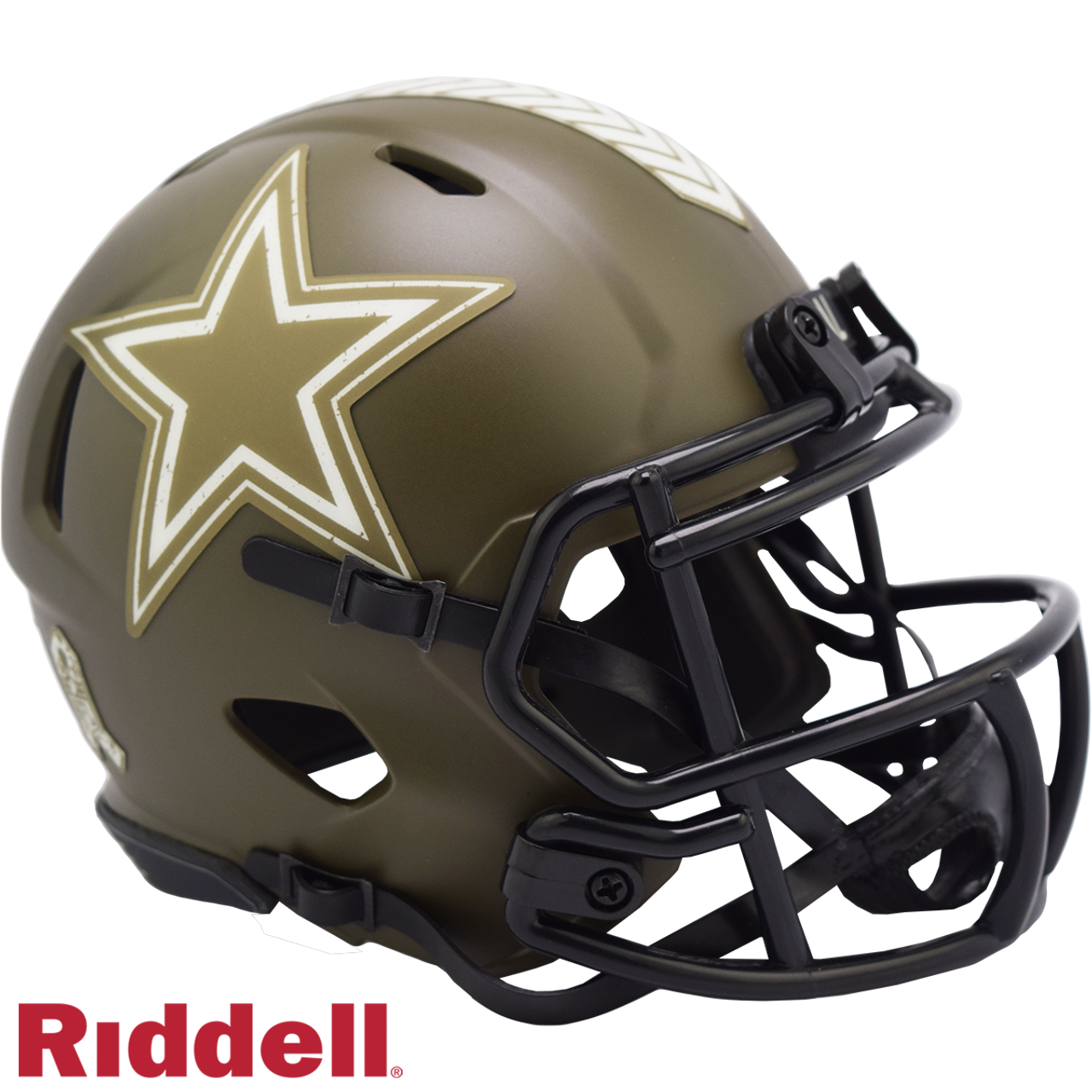 Dallas Cowboys Helmet Riddell Replica Mini Speed Style Salute To Service