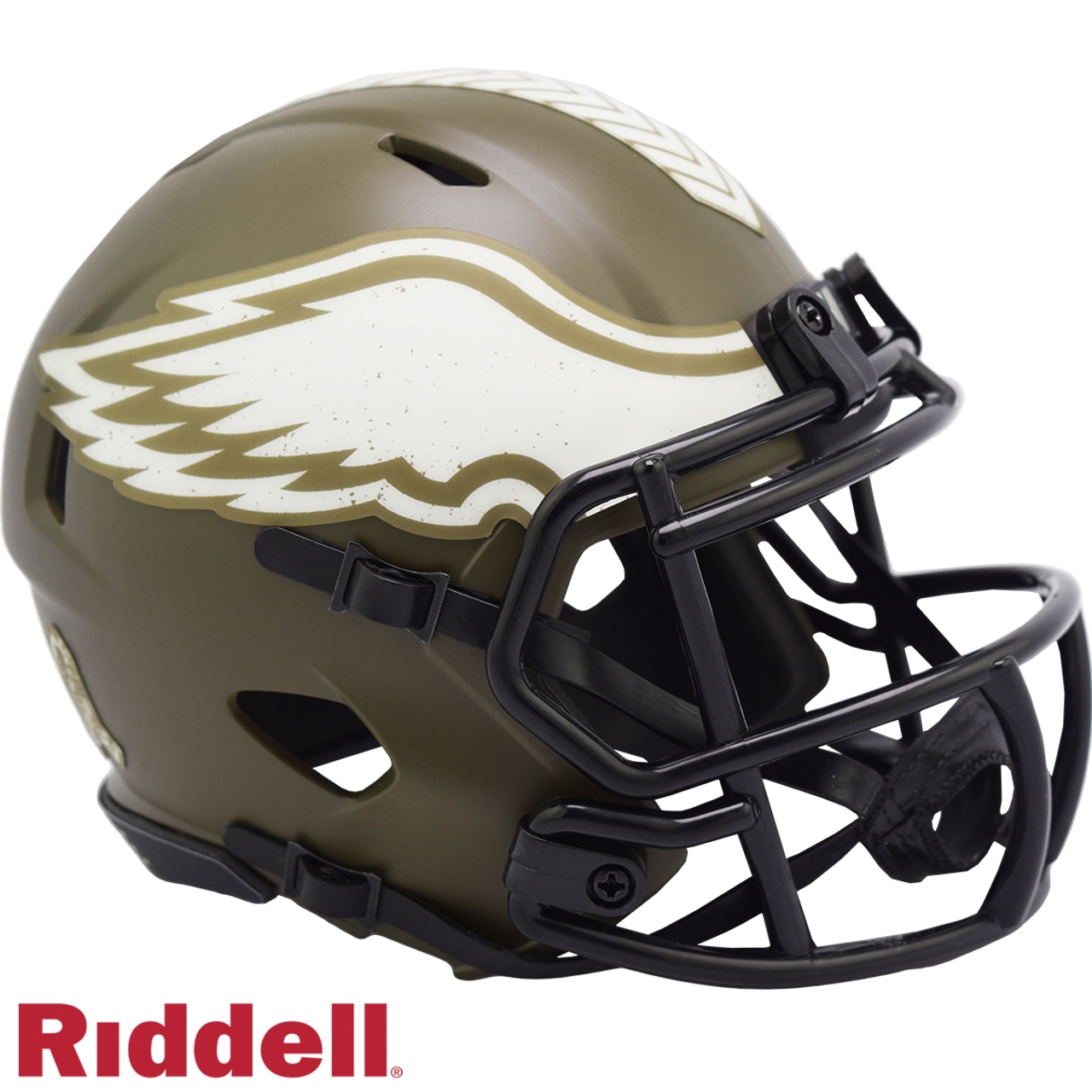 Philadelphia Eagles Helmet Riddell Replica Mini Speed Style Salute To Service