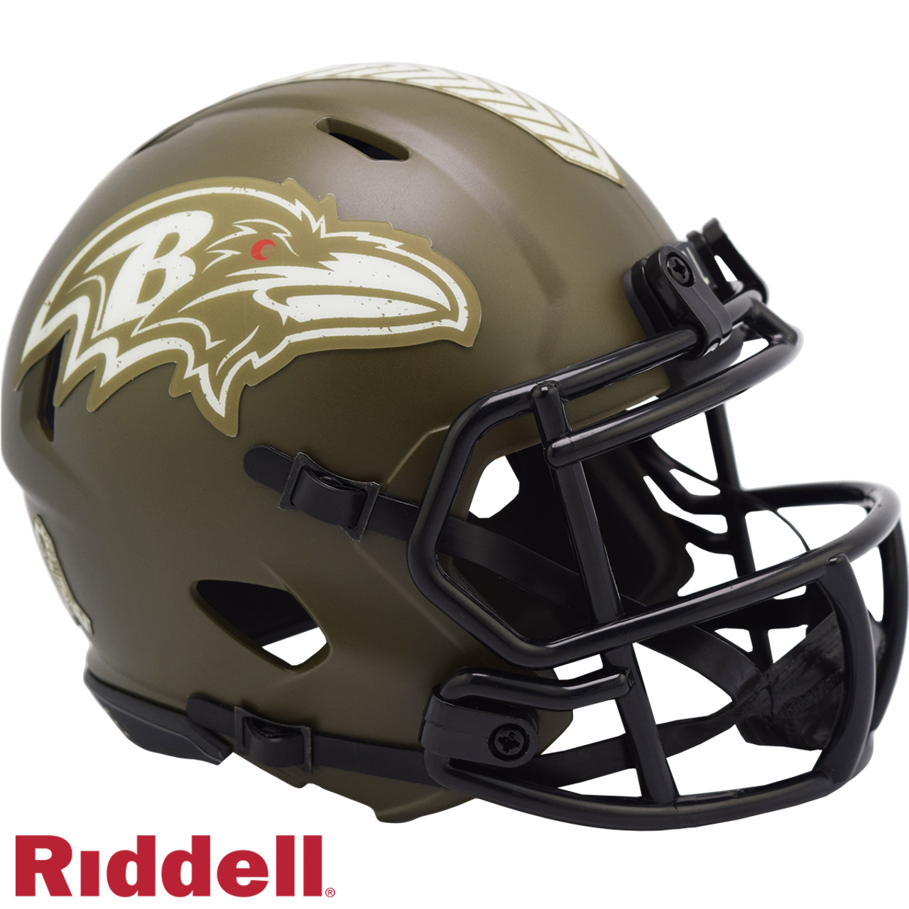 Baltimore Ravens Helmet Riddell Replica Mini Speed Style Salute To Service