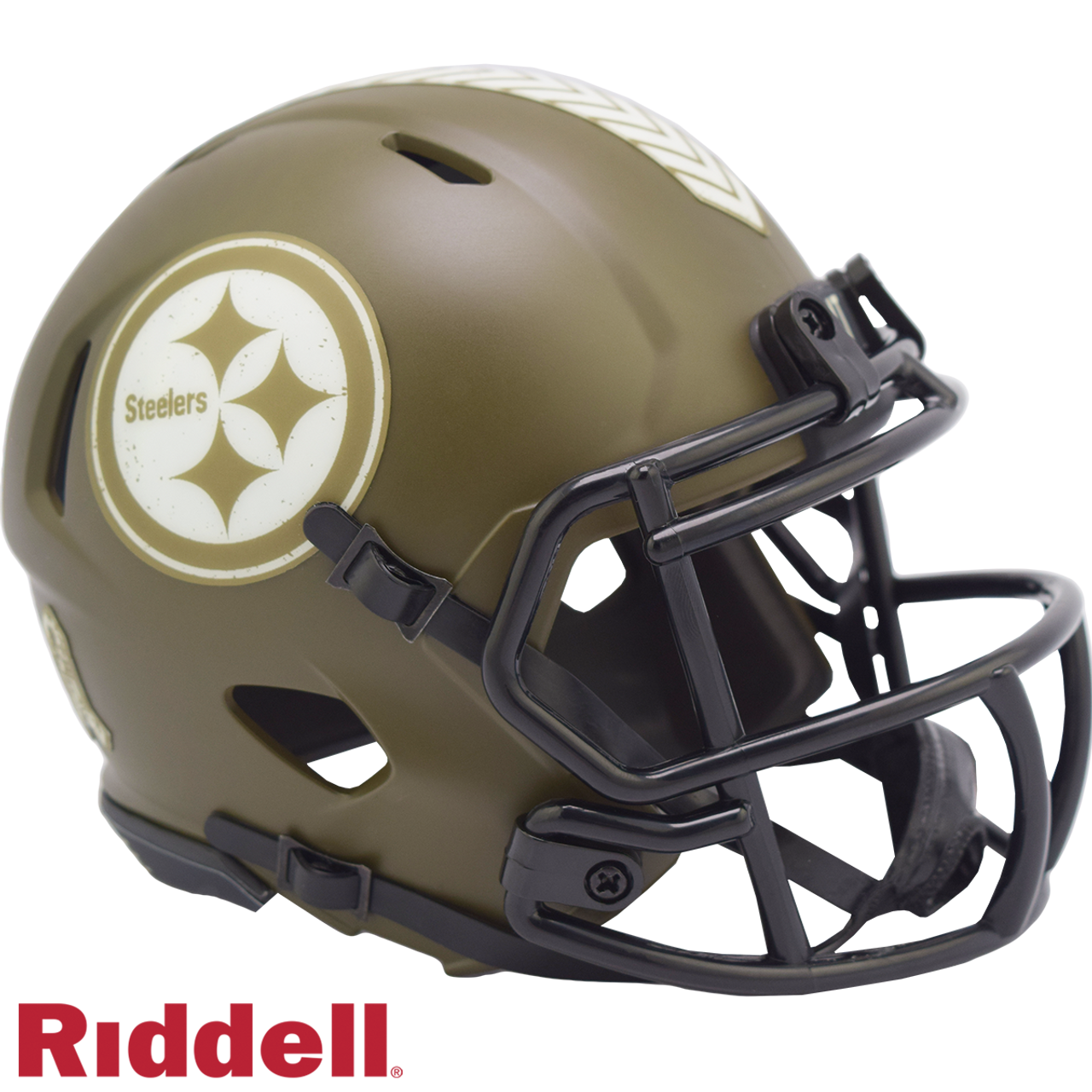 Pittsburgh Steelers Helmet Riddell Replica Mini Speed Style Salute To Service