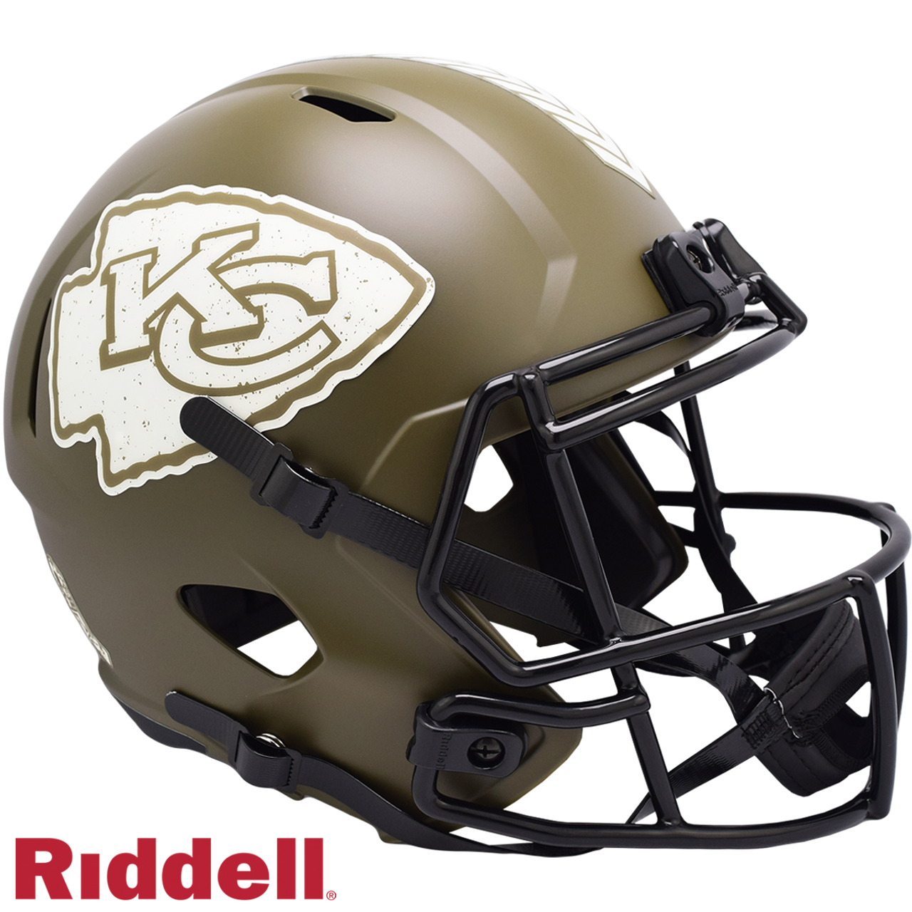 Riddell Kansas City Chiefs Helmet Riddell Replica Full Size Speed Style Salute To Service