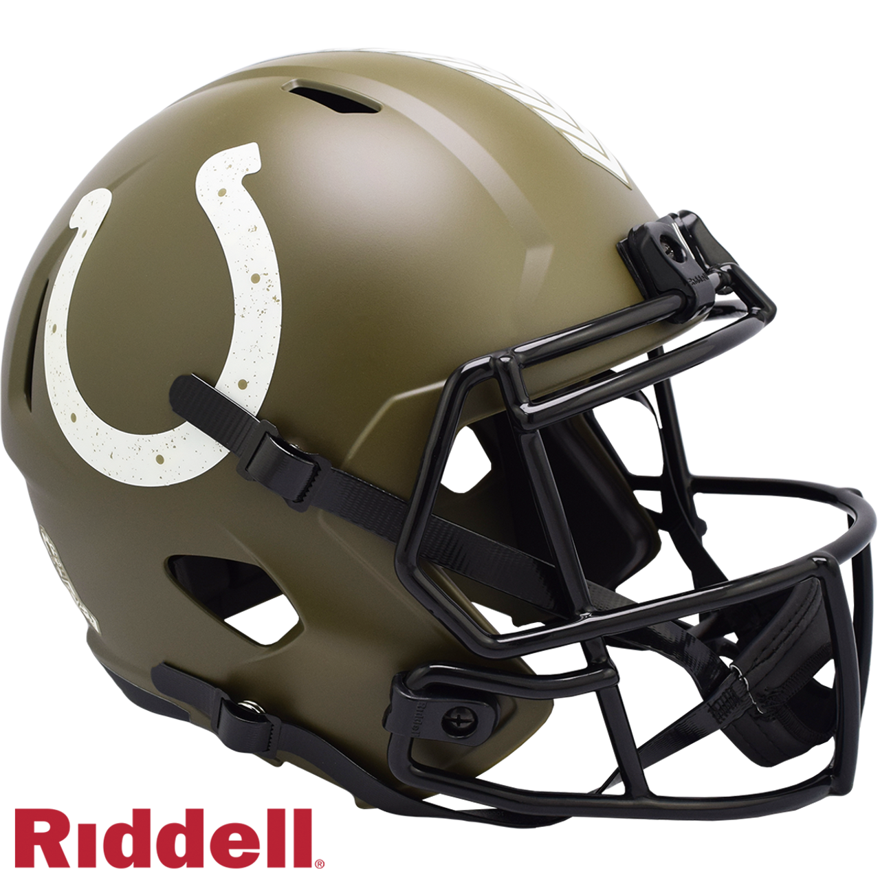 Indianapolis Colts Helmet Riddell Replica Full Size Speed Style Salute To Service