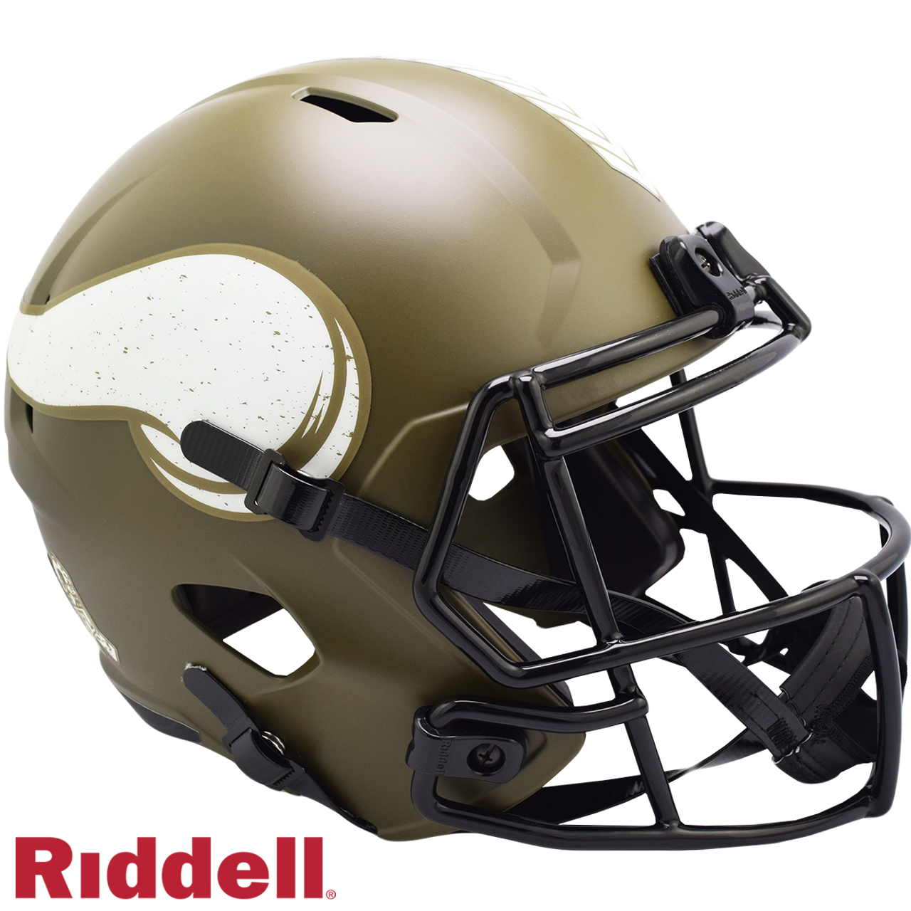 Minnesota Vikings Helmet Riddell Replica Full Size Speed Style Salute To Service