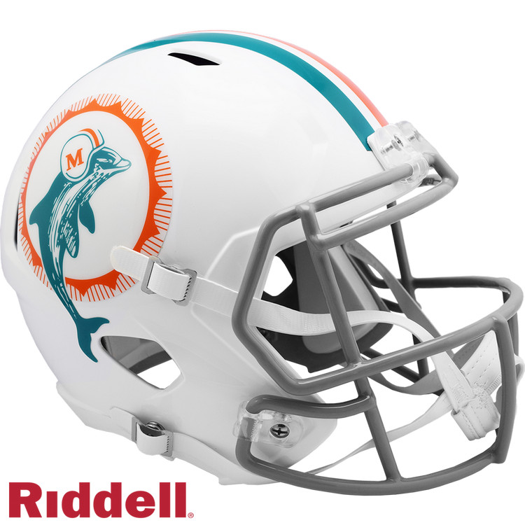 Miami Dolphins Helmet Riddell Replica Full Size Speed Style 1972 T/B