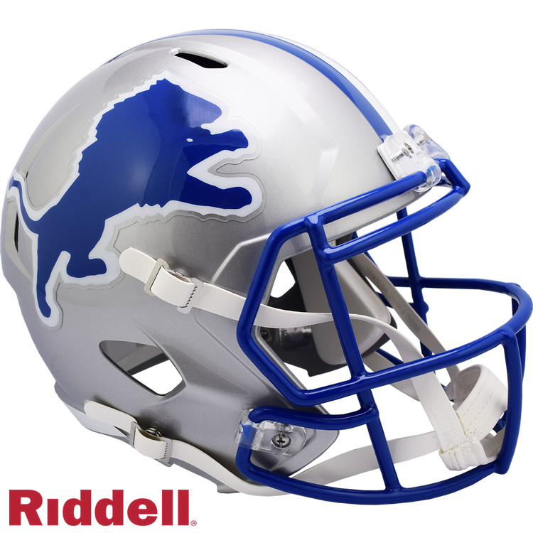 Detroit Lions Helmet Riddell Replica Full Size Speed Style 1983-2002 T/B