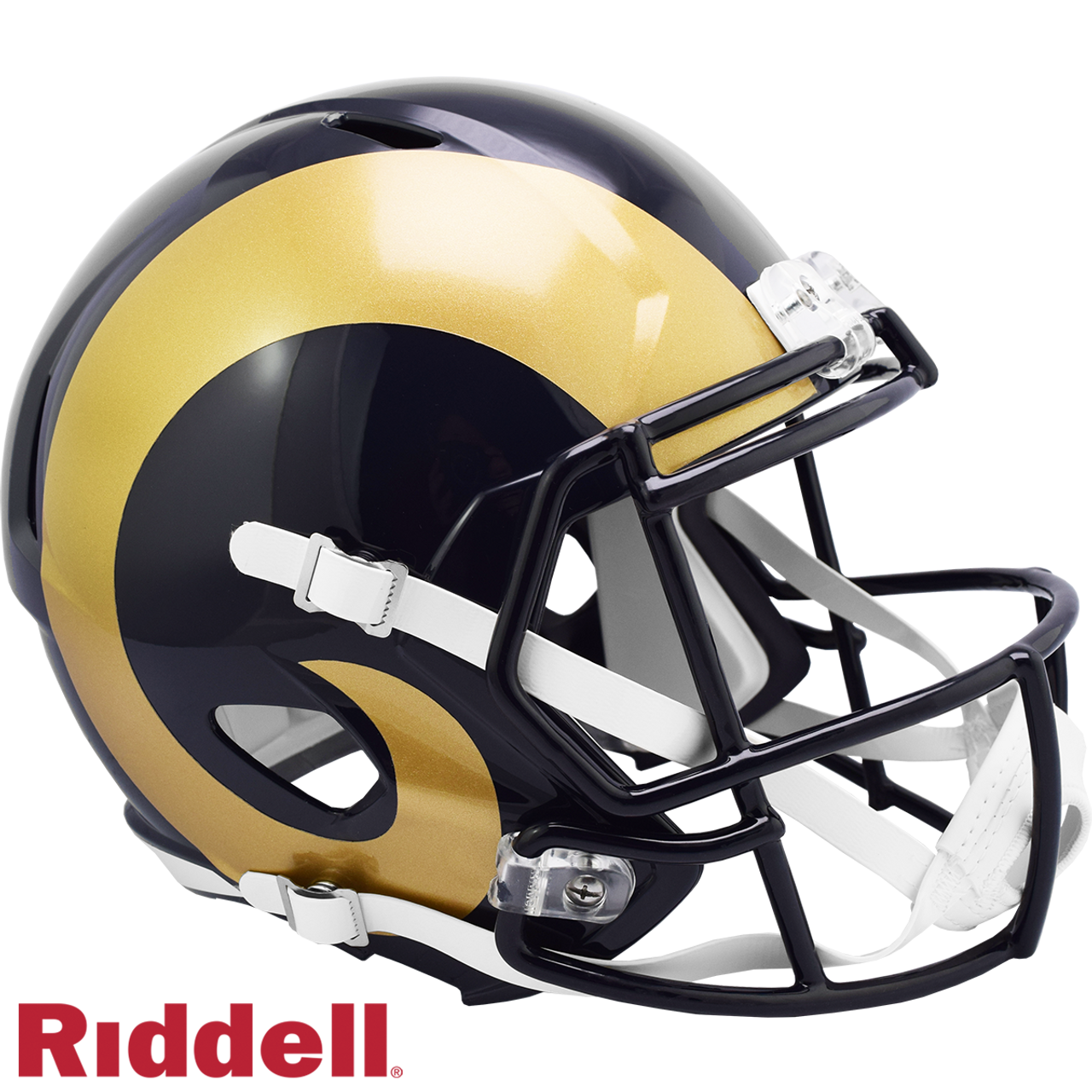 Los Angeles Rams Helmet Riddell Replica Full Size Speed Style 2000-2016 T/B