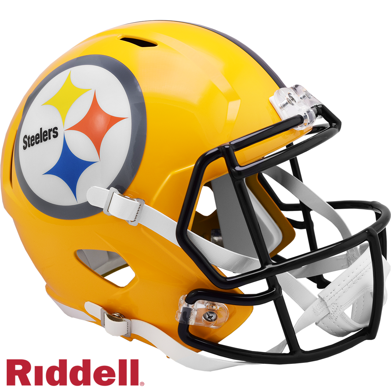 Pittsburgh Steelers Helmet Riddell Replica Full Size Speed Style 2007 Gold T/B