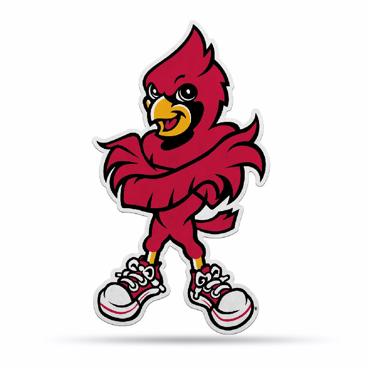 Louisville Cardinals Pennant Shape Cut Mascot Design