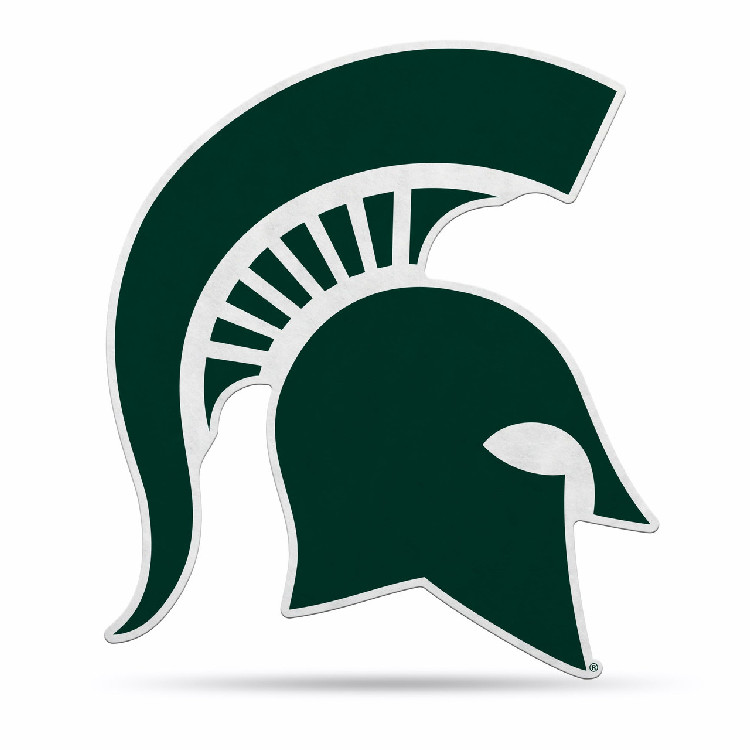 Michigan State Spartans Pennant Shape Cut Logo Design