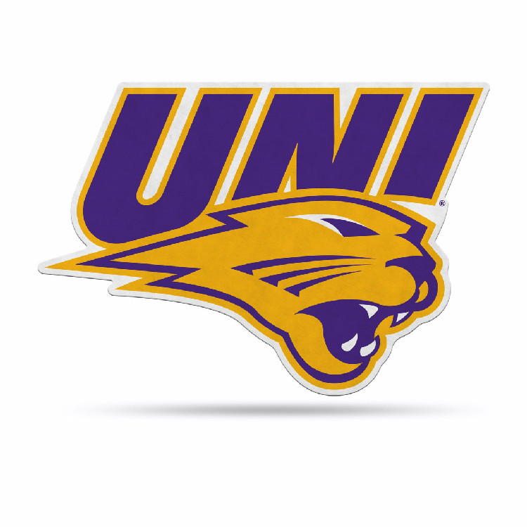 Northern Iowa Panthers Pennant Shape Cut Logo Design