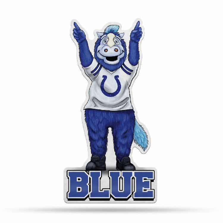 Indianapolis Colts Pennant Shape Cut Mascot Design