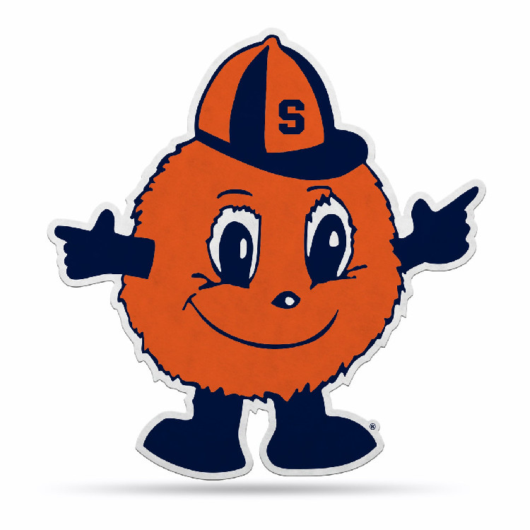 Syracuse Orange Pennant Shape Cut Mascot Design