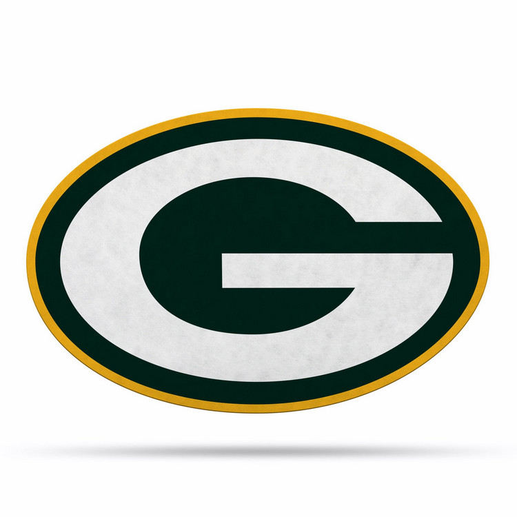 Green Bay Packers Pennant Shape Cut Logo Design