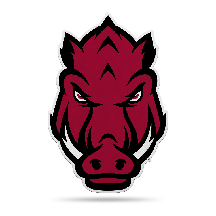 Arkansas Razorbacks Pennant Shape Cut Mascot Design