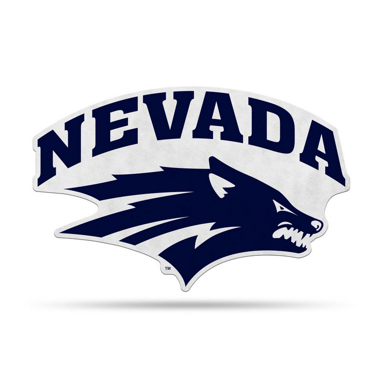 Nevada Wolfack Pennant Shape Cut Logo Design
