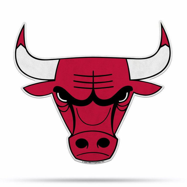 Chicago Bulls Pennant Shape Cut Logo Design