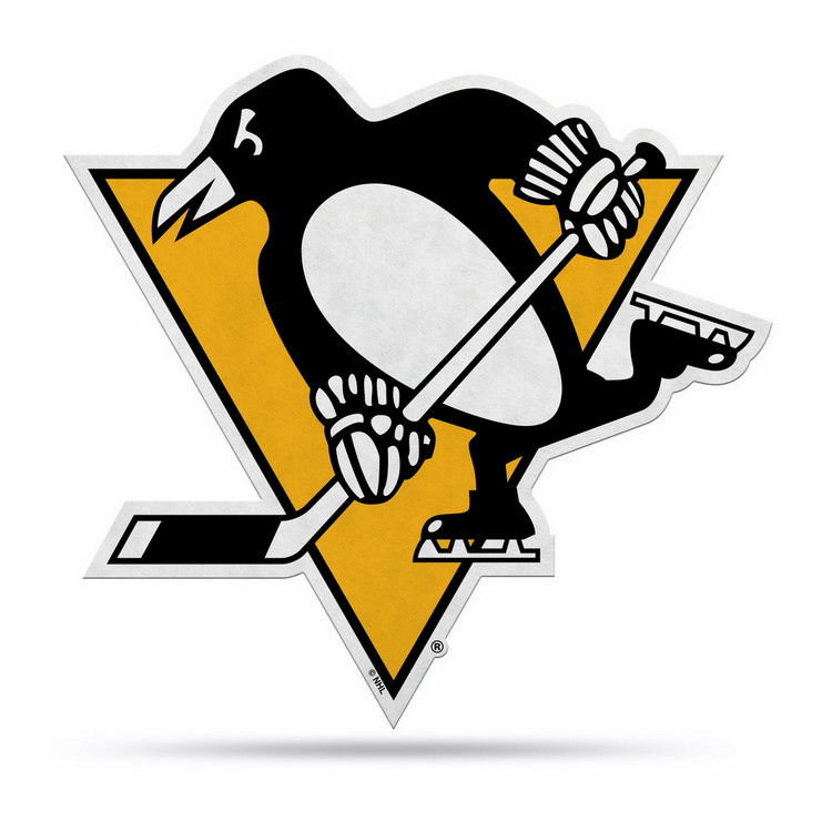 Pittsburgh Penguins Pennant Shape Cut Logo Design