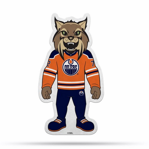 Rico Industries Edmonton Oilers Pennant Shape Cut Mascot Design