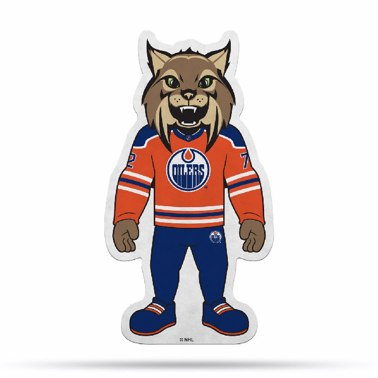 Edmonton Oilers Pennant Shape Cut Mascot Design