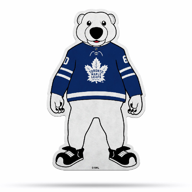 Toronto Maple Leafs Pennant Shape Cut Mascot Design