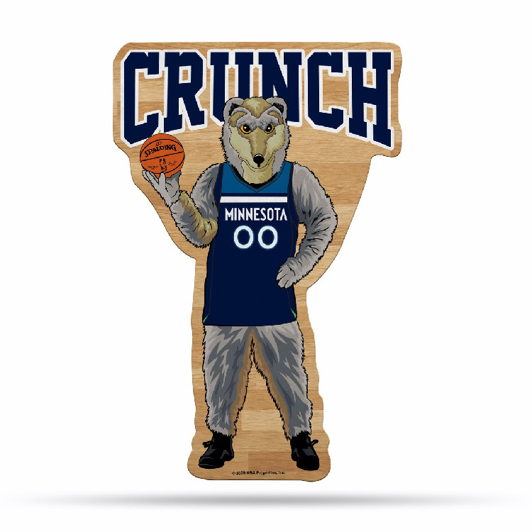 Minnesota Timberwolves Pennant Shape Cut Mascot Design