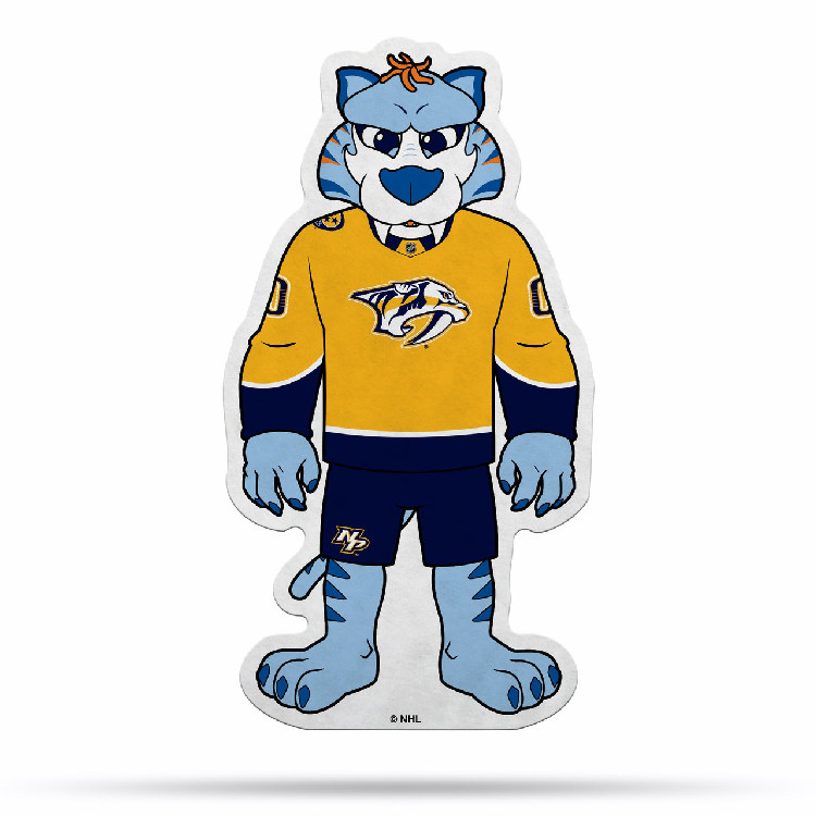 Nashville Predators Pennant Shape Cut Mascot Design