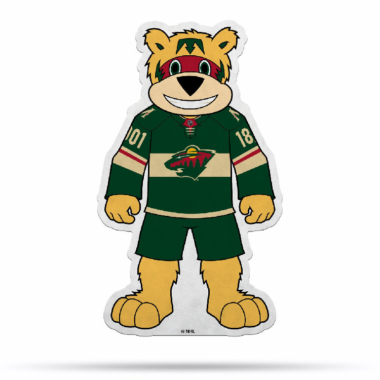 Minnesota Wild Pennant Shape Cut Mascot Design