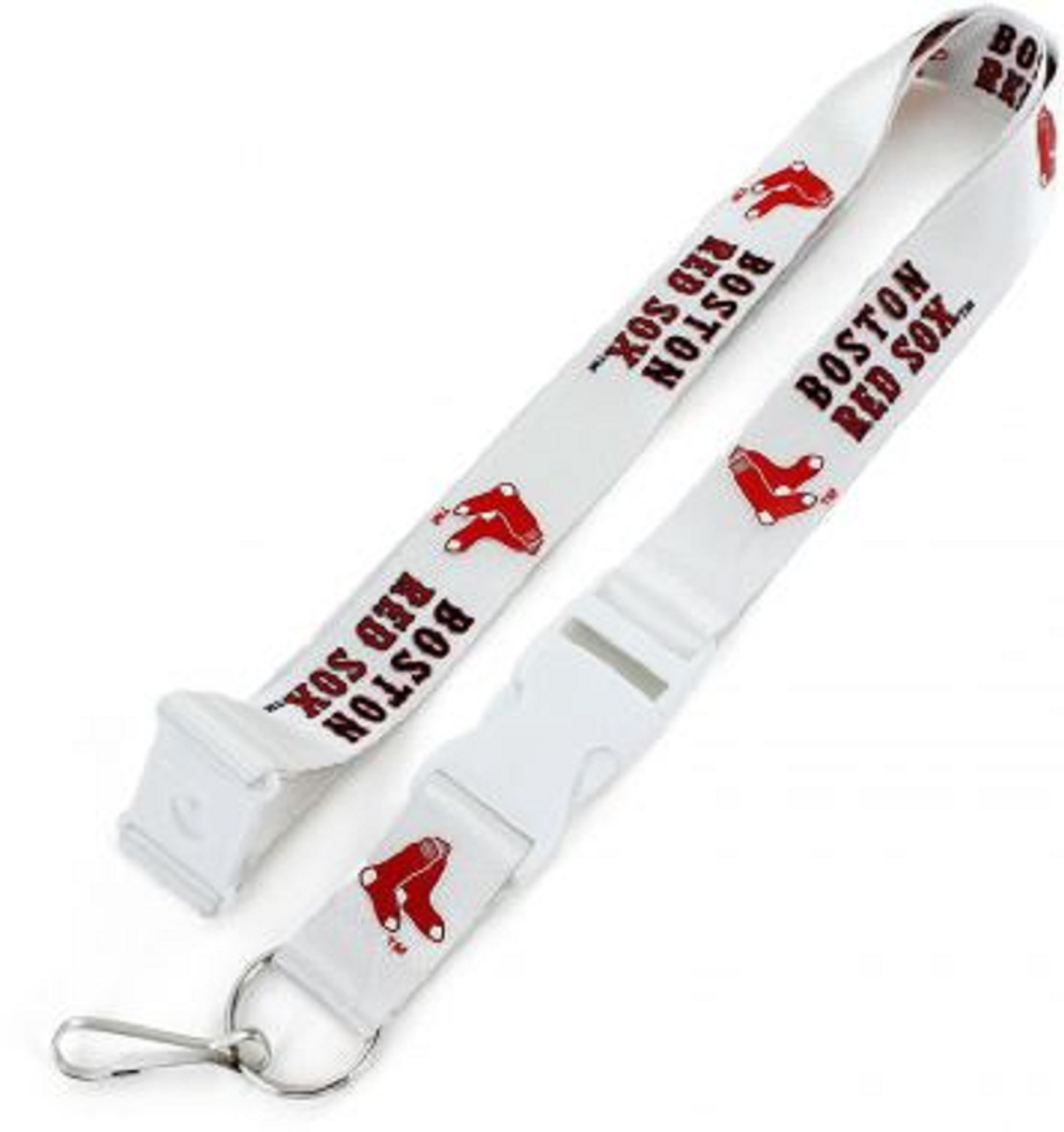 Boston Red Sox Lanyard White