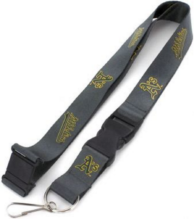 Oakland Athletics Lanyard Charcoal