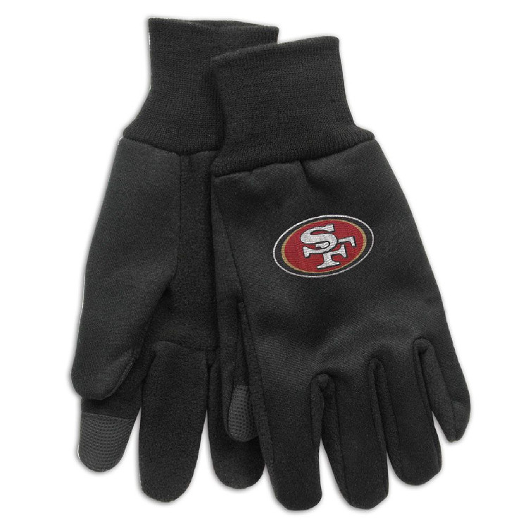 San Francisco 49ers Gloves Technology Style Adult Size