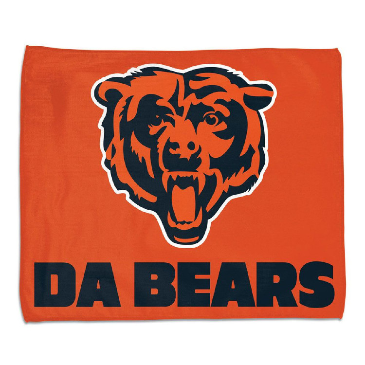 Chicago Bears Towel 15x18 Rally Style Full Color