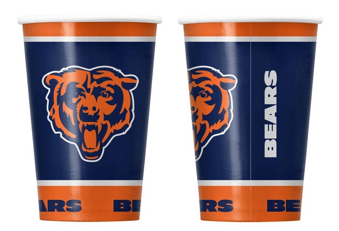 Chicago Bears Paper Cups Disposable