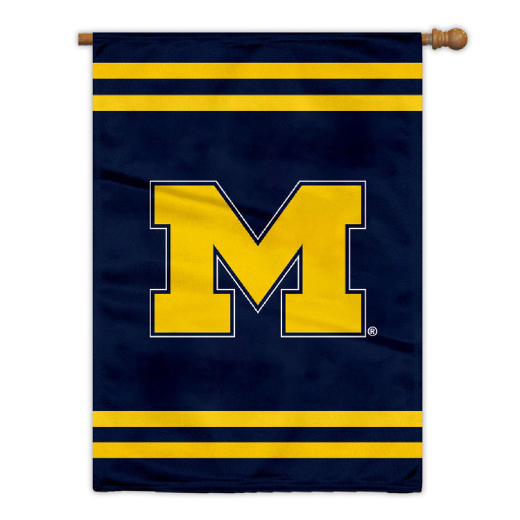 Michigan Wolverines Banner 28x40 House Flag Style 2 Sided CO