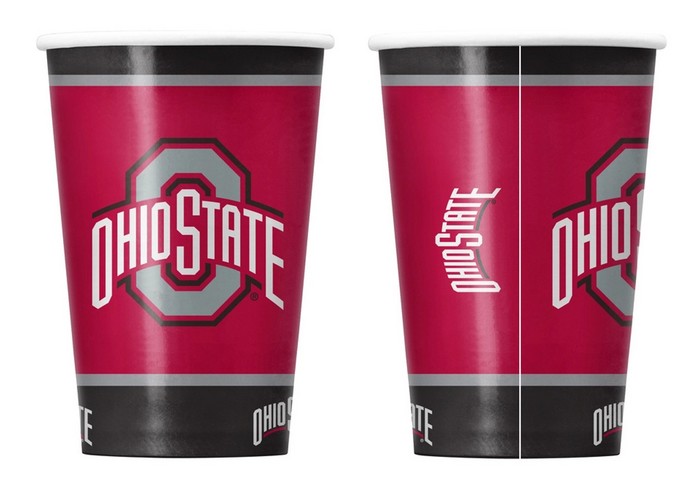 Ohio State Buckeyes Paper Cups Disposable