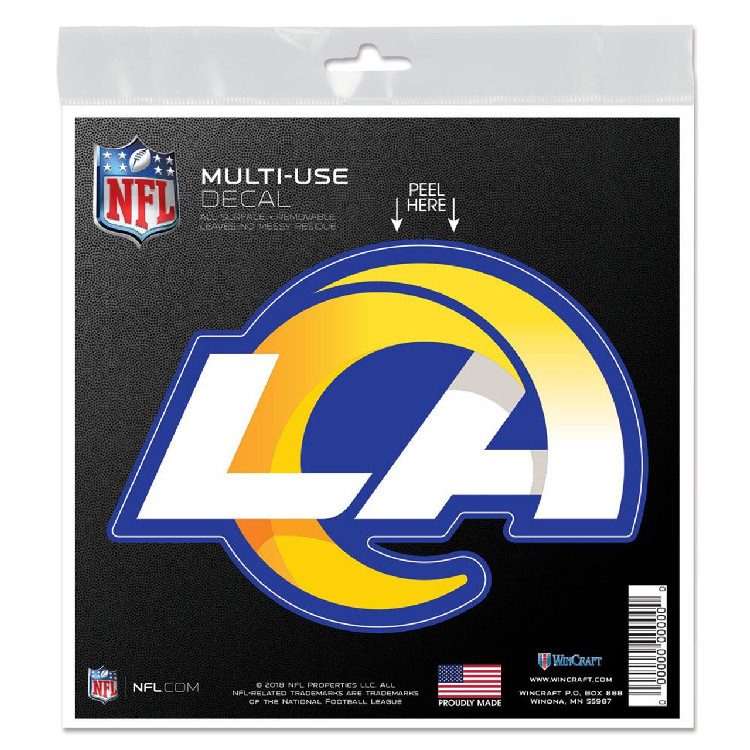 Los Angeles Rams Decal 6x6 All Surface Logo