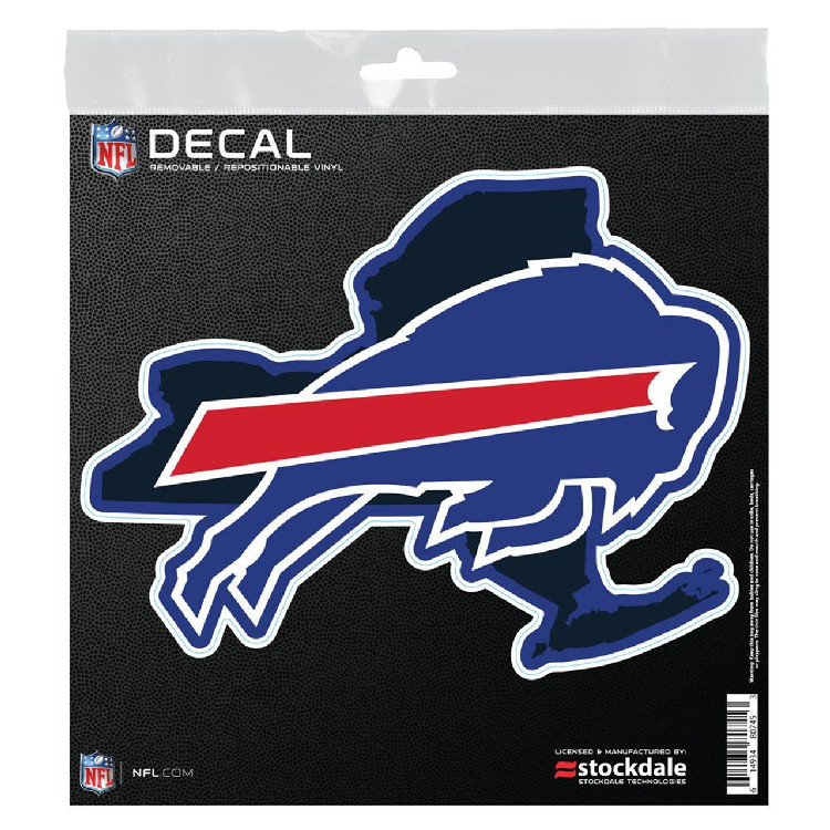 Buffalo Bills Decal 6x6 All Surface State Shape