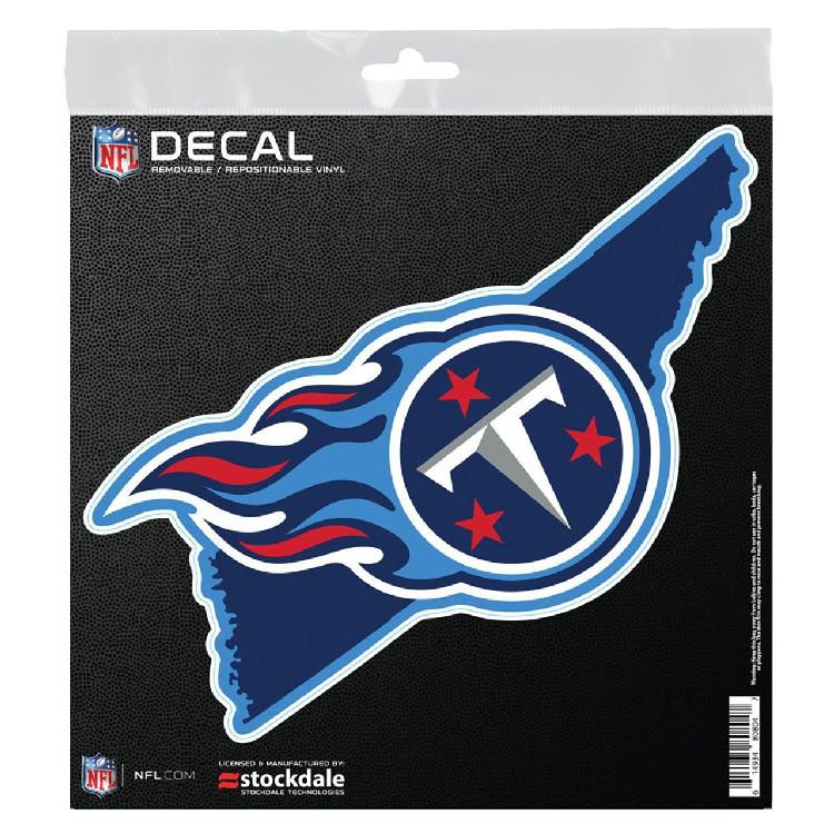 Tennessee Titans Decal 6x6 All Surface State Shape