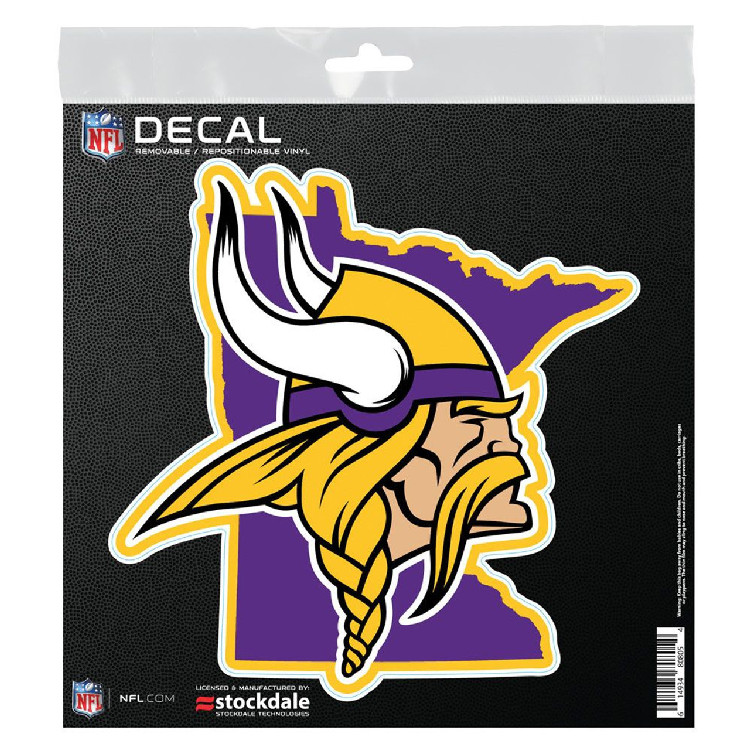 Minnesota Vikings Decal 6x6 All Surface State Shape