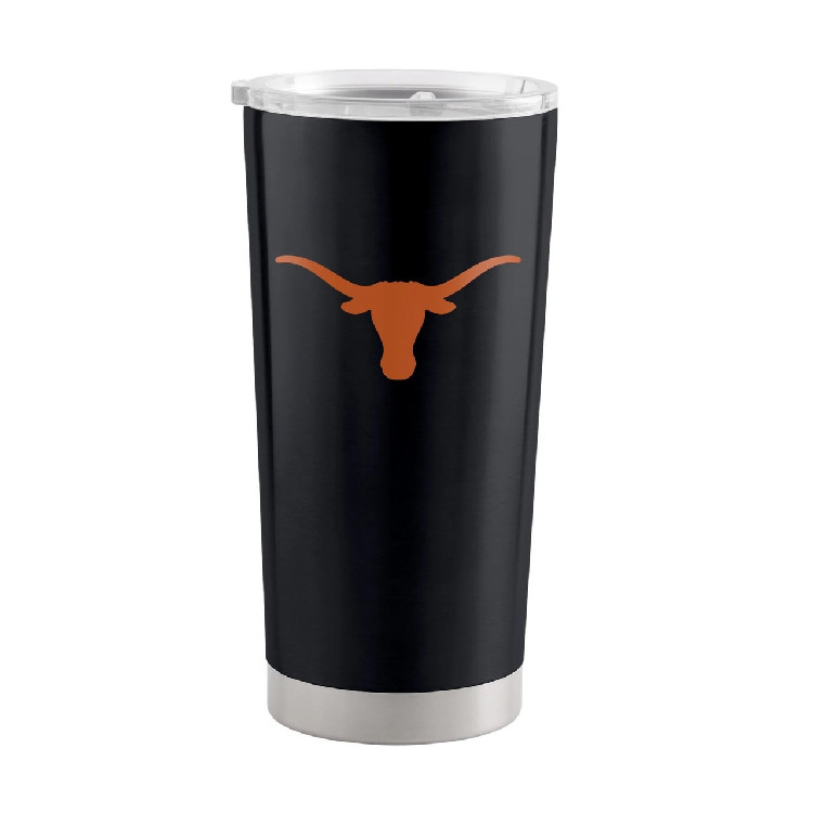 Texas Longhorns Travel Tumbler 20oz Stainless Steel Black