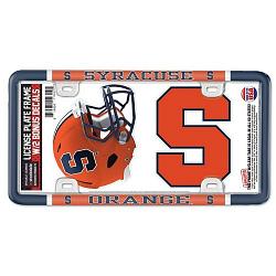 Syracuse Orange License Plate Frame Plastic Thin Frame with Two Decals