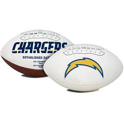 Los Angeles Chargers Football Full Size Embroidered Signature Series