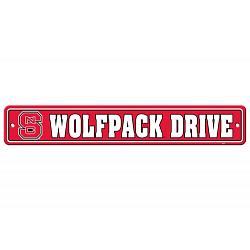 North Carolina State Wolfpack Sign 4x24 Plastic Street Style