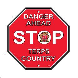 Maryland Terrapins Sign 12x12 Plastic Stop Style