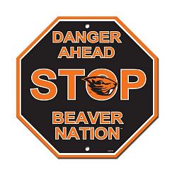 Oregon State Beavers Sign 12x12 Plastic Stop Style